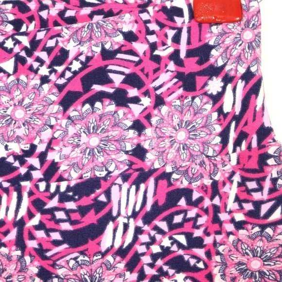LuLaRoe Leggings‎ Pink Purple White Floral One Size OS - Picture 8 of 12